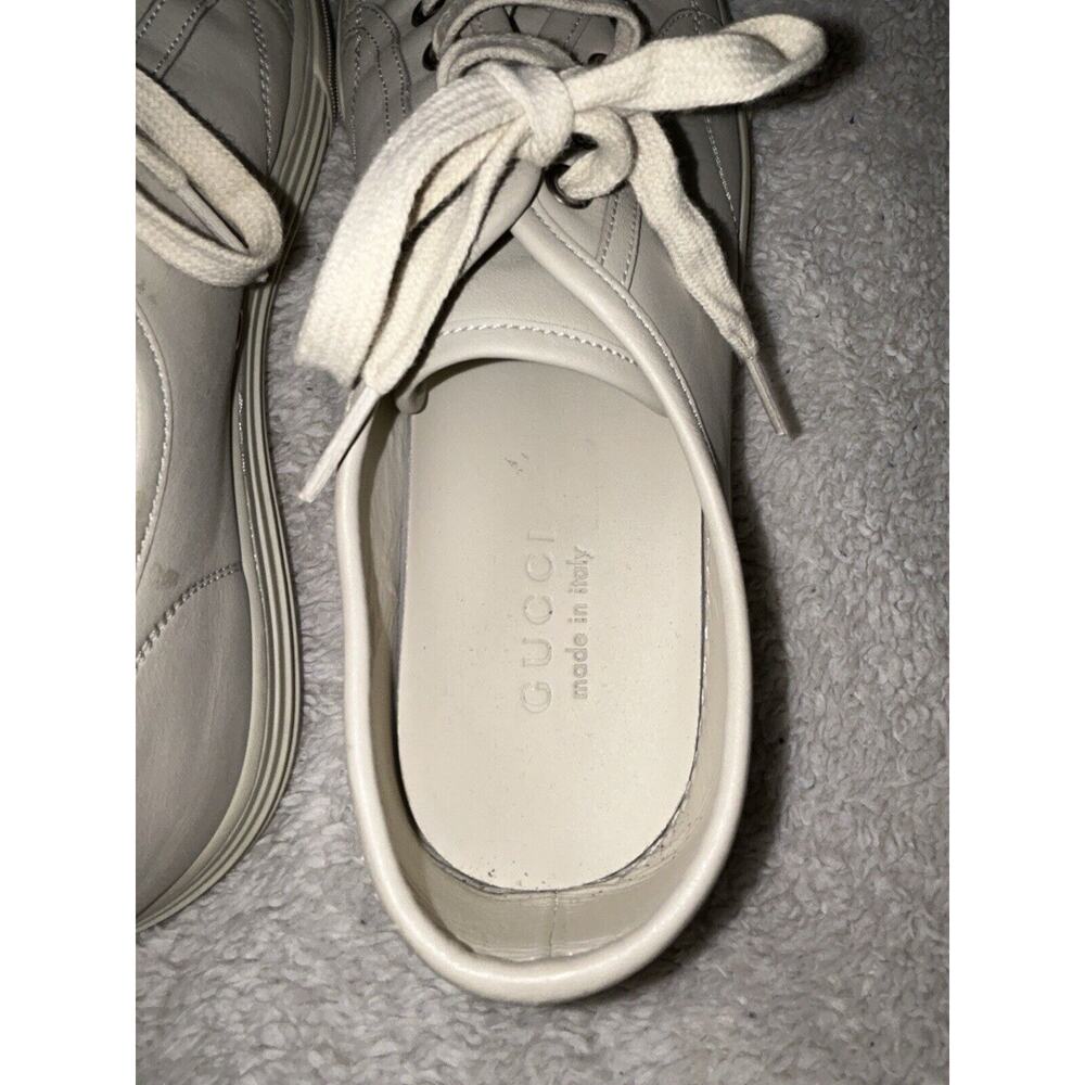 Gucci Miro Soft Leather Mystic White Sneakers - Picture 12 of 14